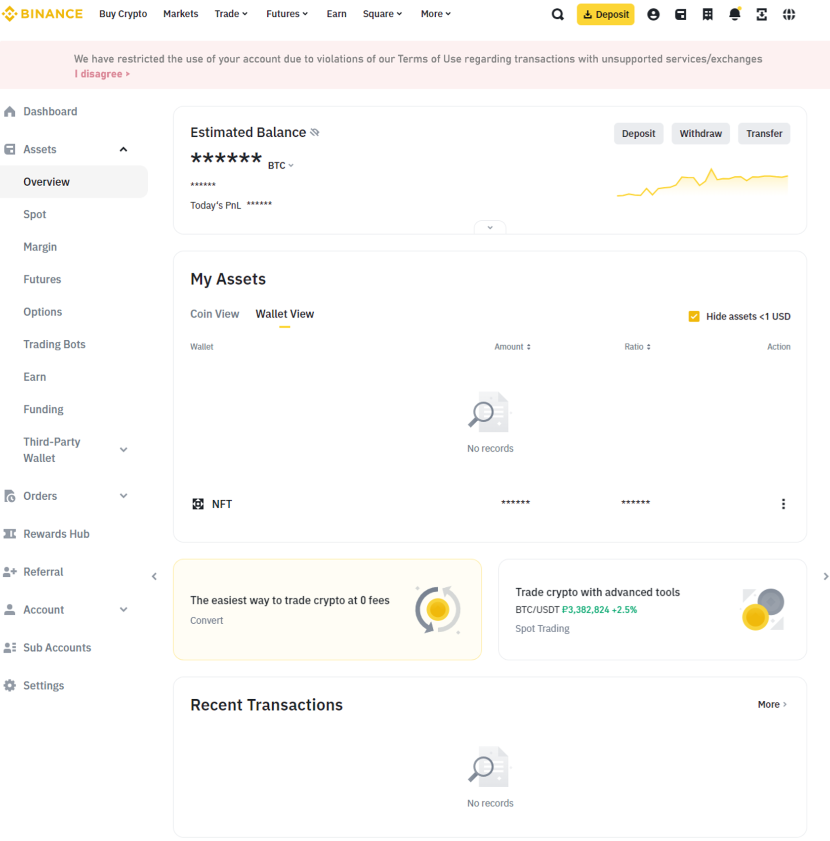 The exchange blocked me: what did I do and what should I do?