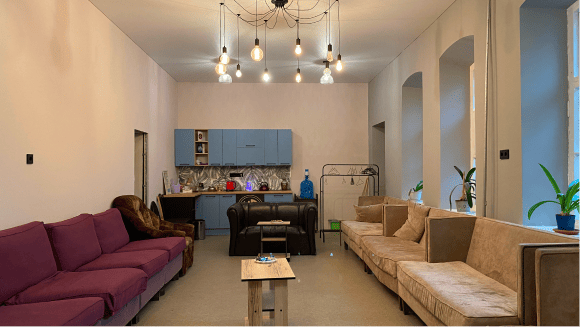 Посадочные места в комнате для групповых занятий