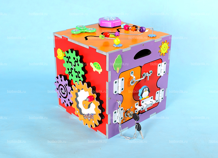 Купить бизиборд "Куб №1" недорого | Развивающие доски KimToys