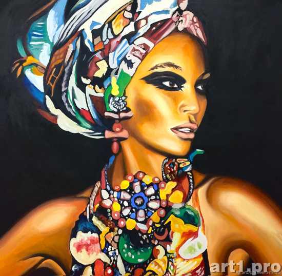 африканка картина маслом
