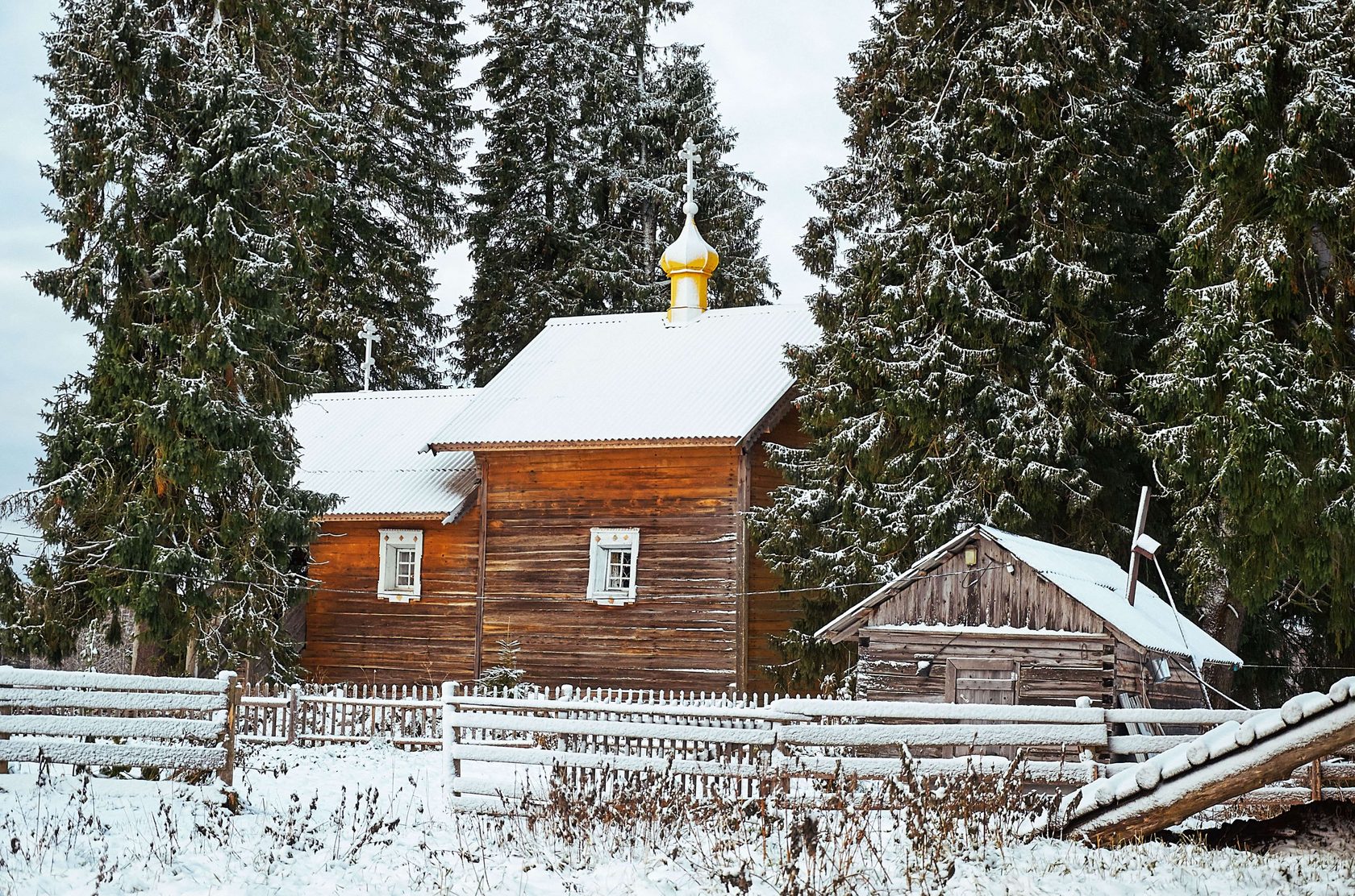 Красивые места в Карелии — деревня Кинерма