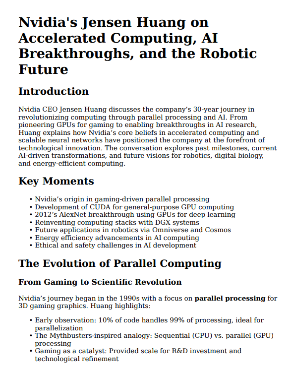 ViSaver, сервис анализа видео, генерация конспектов из видео, генерация тестов из видео