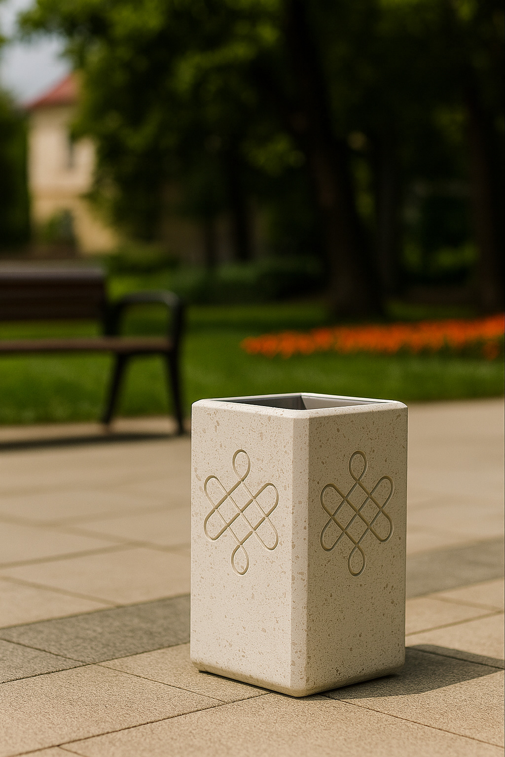 Урна EKO (U) из композитного мрамора