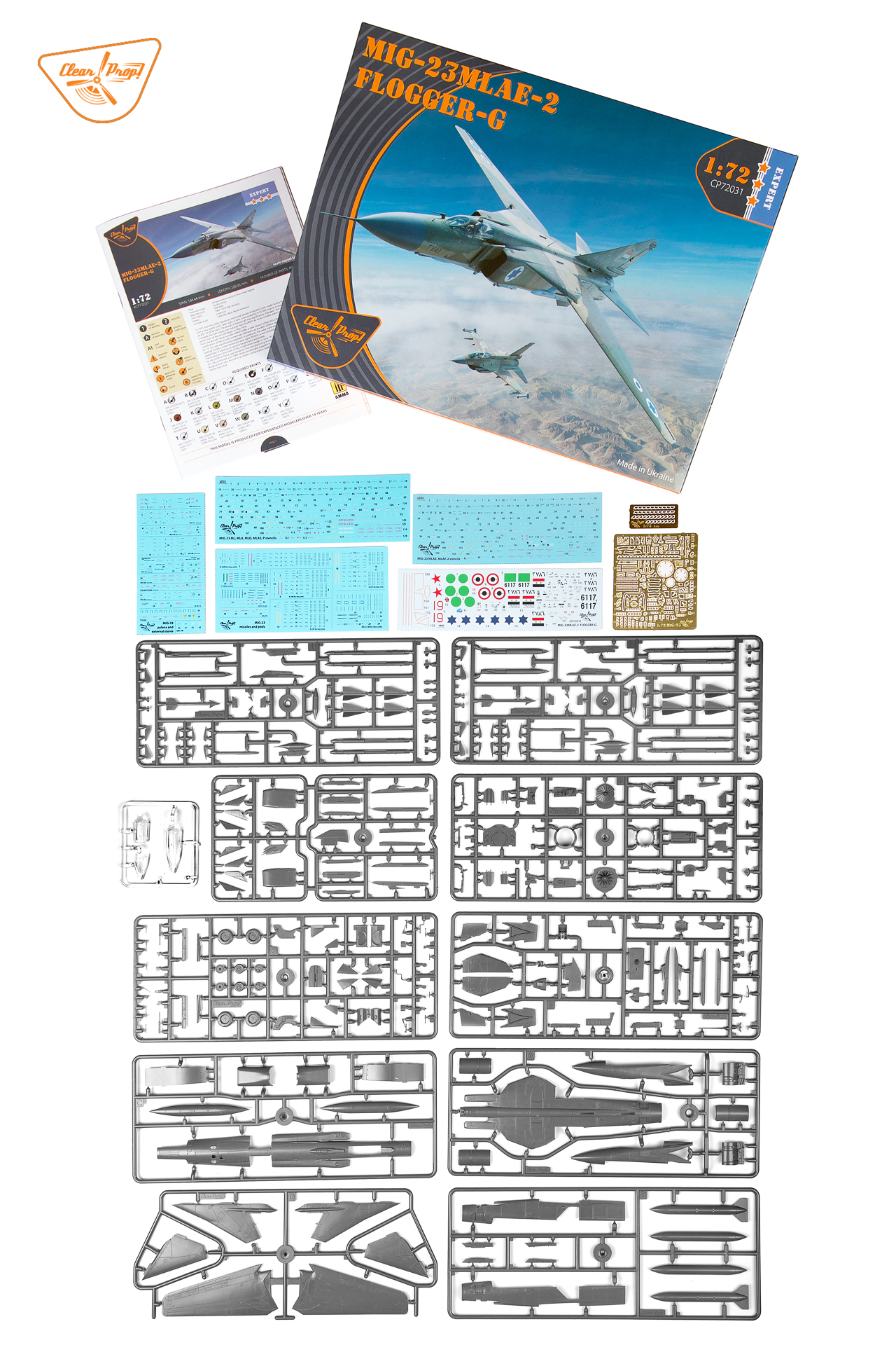 1/72 MiG-23MLAE-2 Flogger-G. Clear Prop! CP72031 – UA-hobby