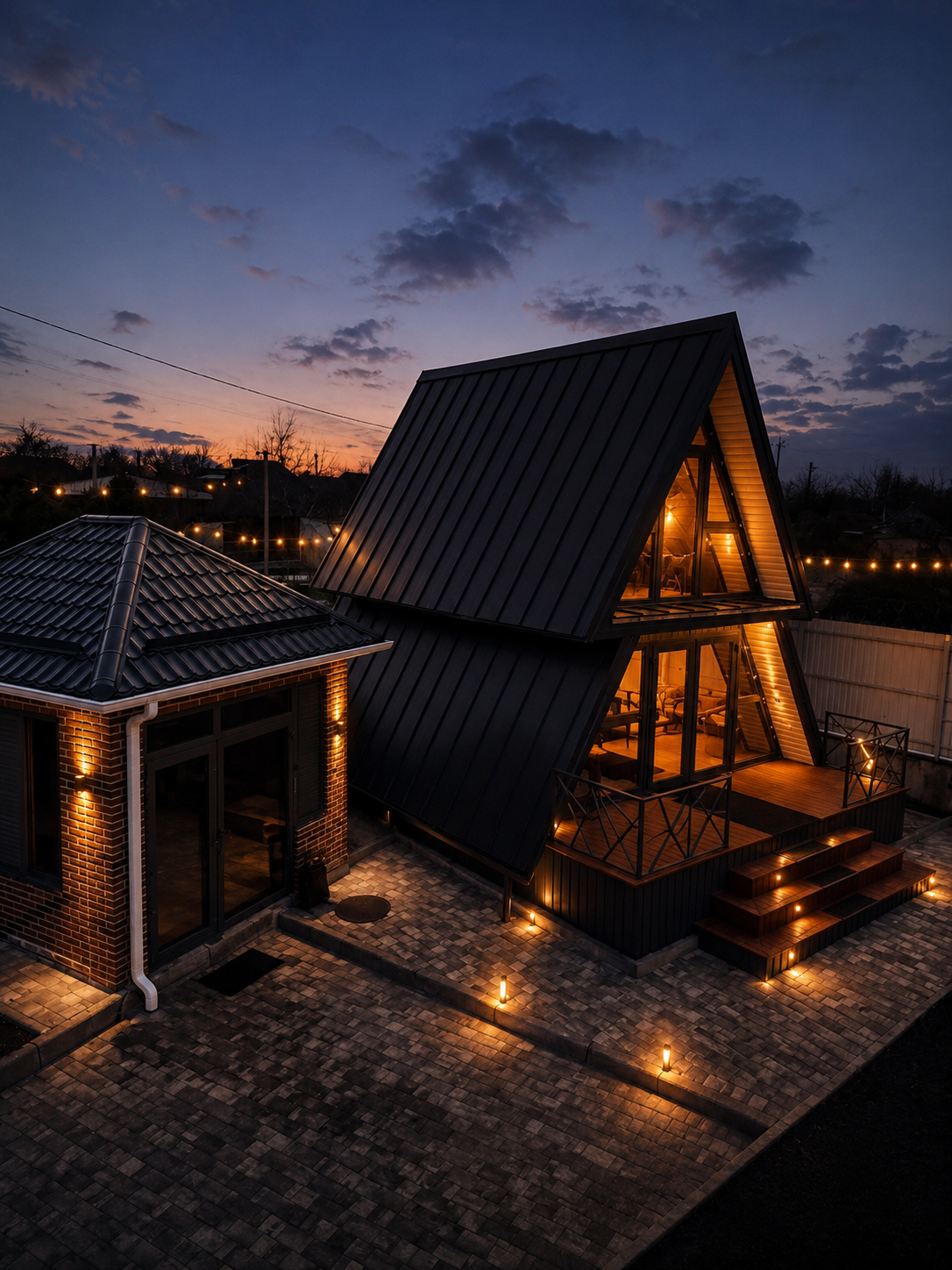 A-frame RETREAT у реки