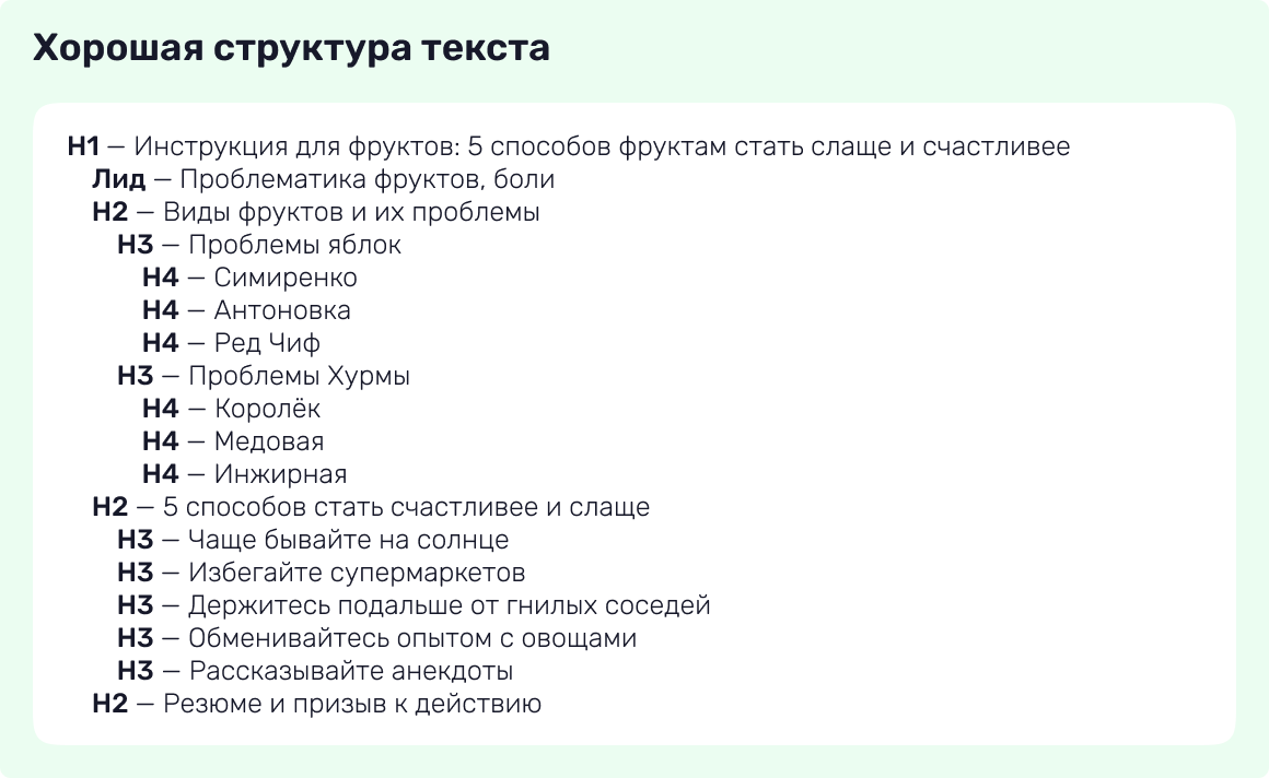 Структура текста - Как ее правильно составить - expert-content.ru