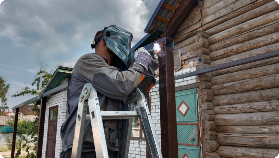 Производство и монтаж навеса