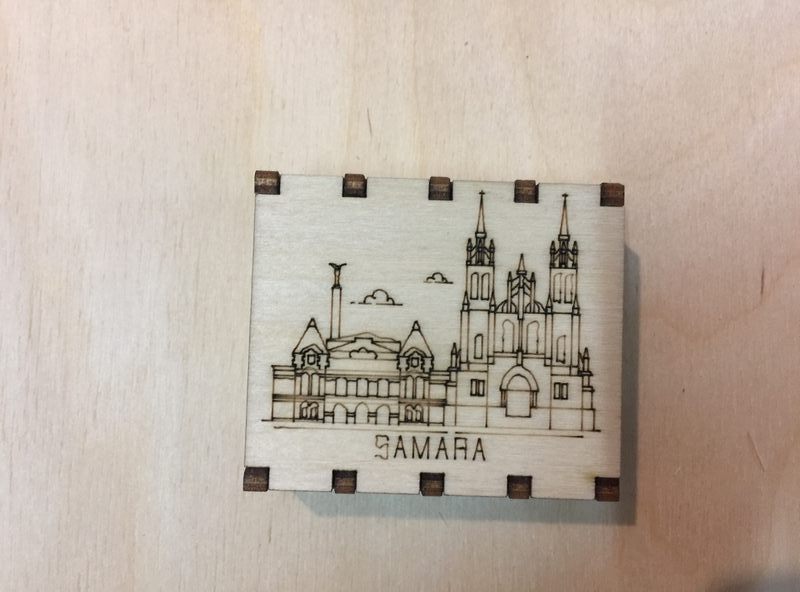 Спички сувенирные на магните города России - Самара