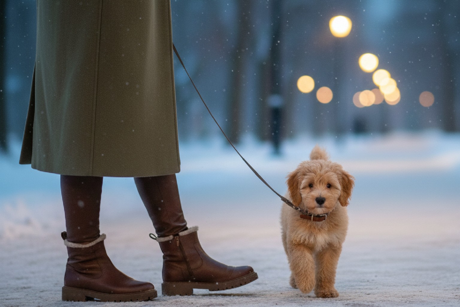 Мальтипу на прогулке