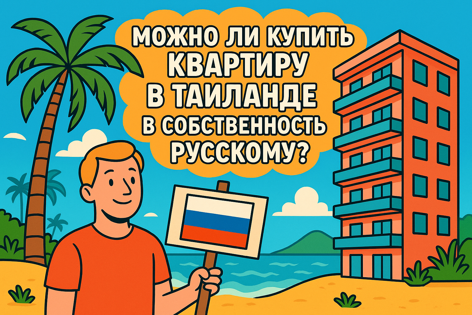 Покупка недвижимости за рубежом — серьёзный шаг, особенно если речь о стране с другими законами и языком. Россияне всё чаще выбирают Таиланд: солнце круглый год, стабильный рынок, высокий спрос на аренду. Но возникает главный вопрос: можно ли купить кварт
