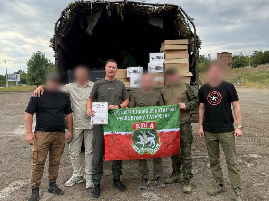 Бойцы батальона «Алга» получили разработанный в Казани беспилотник «Братишка»