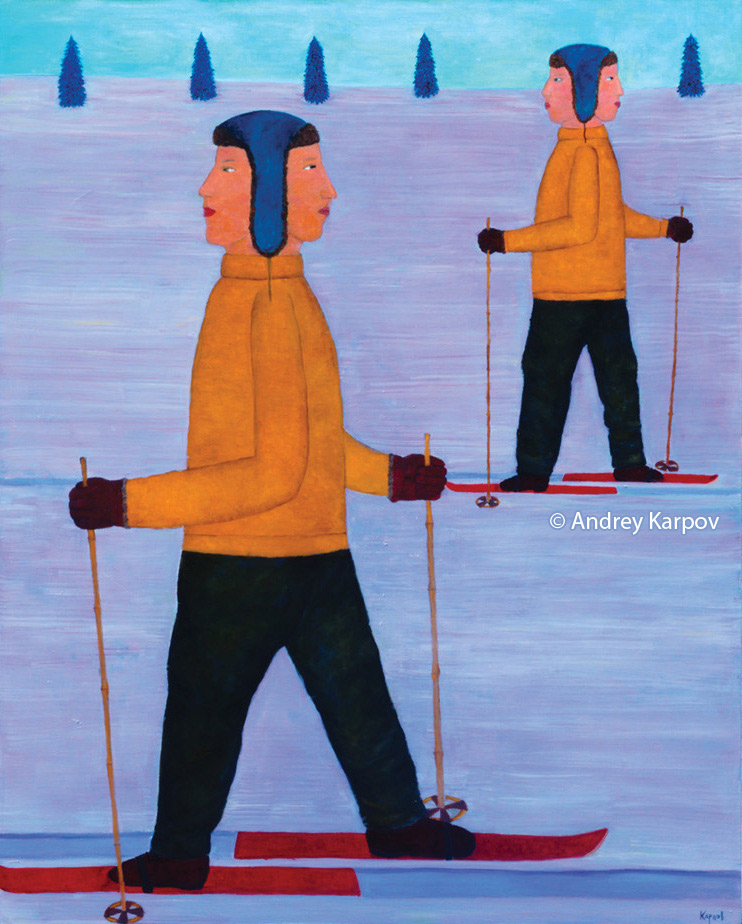Андрей Карпов. Лыжники. 2020