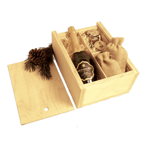 деревянный ящик для подарков