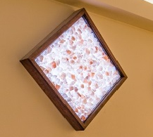 Соляное панно с подсветкой в деревянном обрамлении от ООО "Магия Соли"