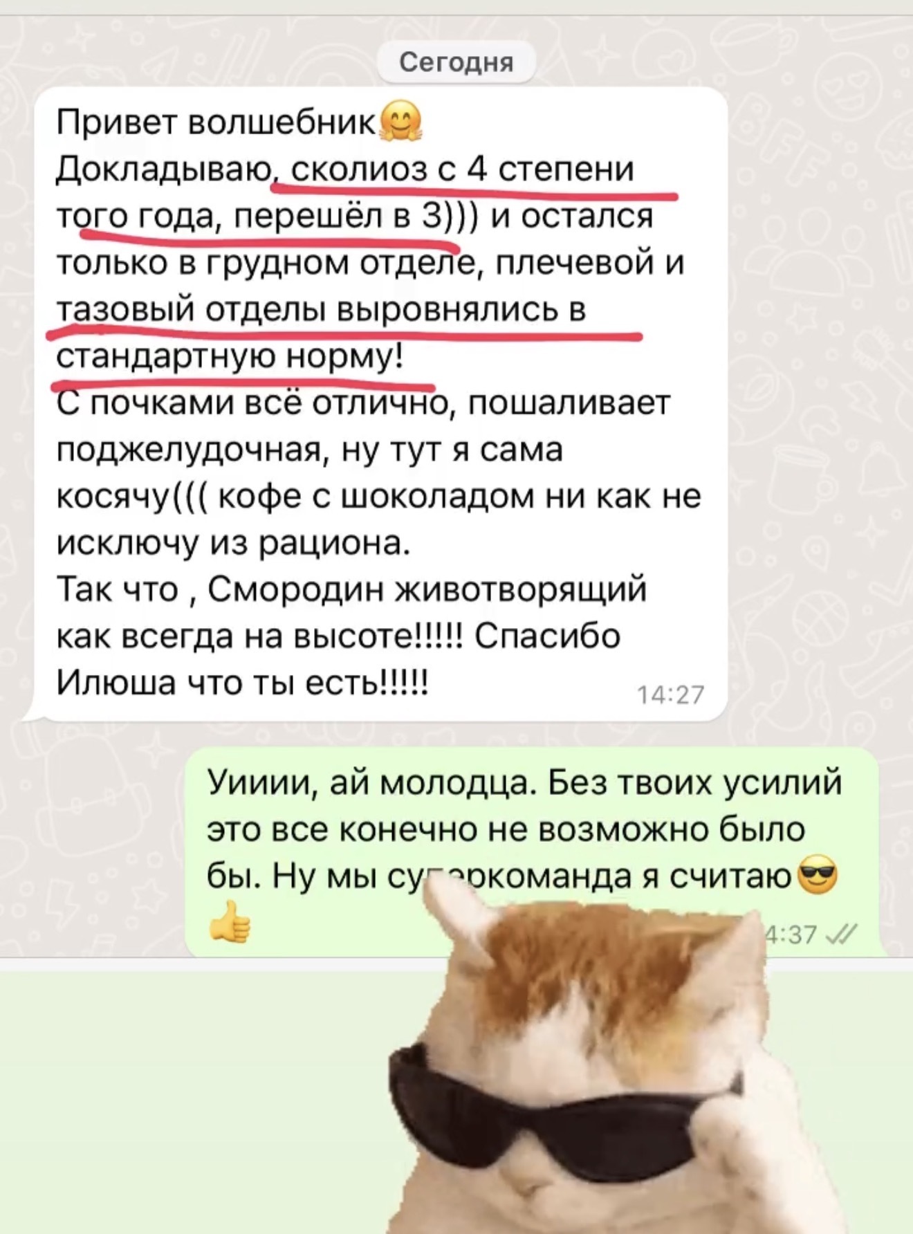 Переписка с клиентом, оригинальное изображение