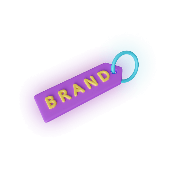 бренд, бирка, brand, фиолетовая бирка