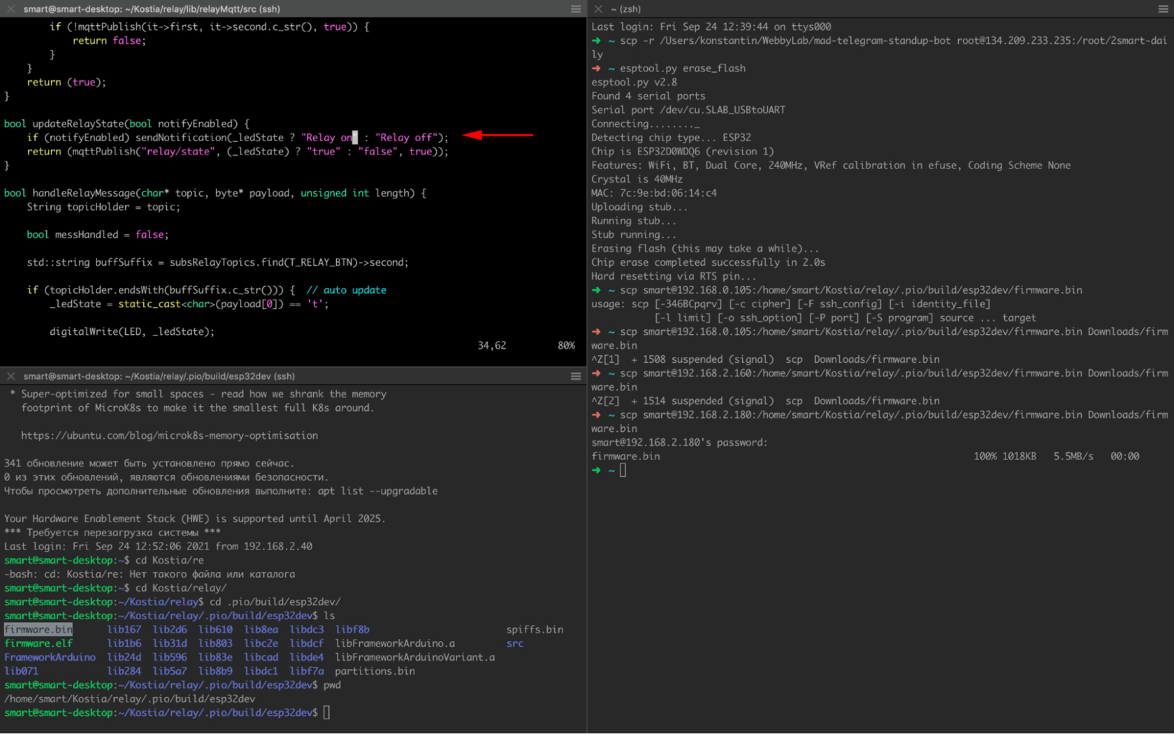 Older firmware version