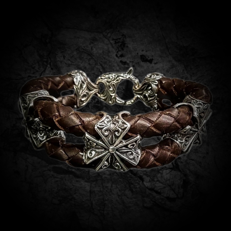 кожаный браслет мужской с серебром, серебро с кожей браслеты, мужской браслет из кожи и серебра