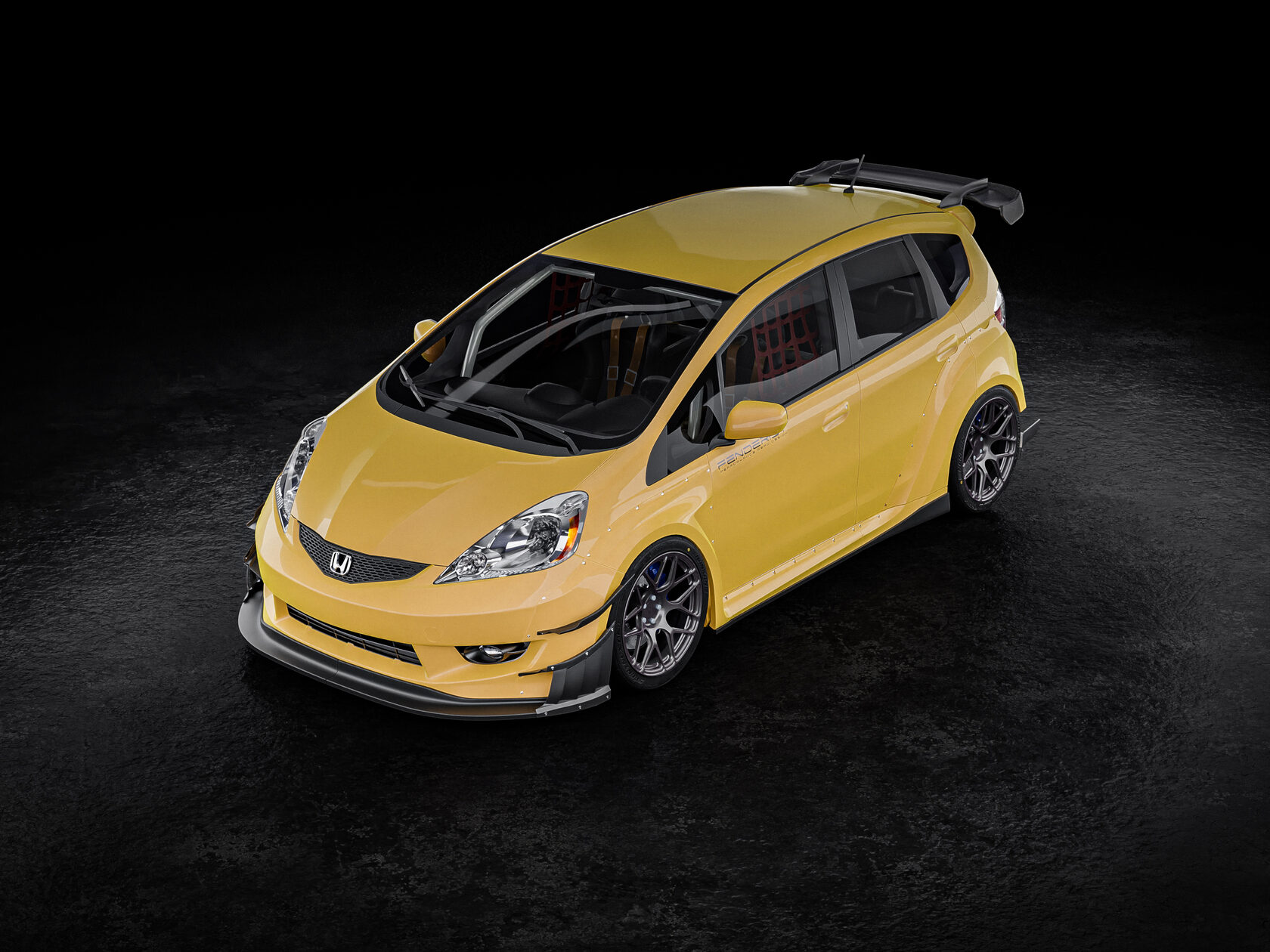 FENDERIST SPEC S FULL FENDER FLARES SET / WIDE BODY KIT HONDA FIT