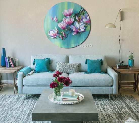 магнолия картина маслом