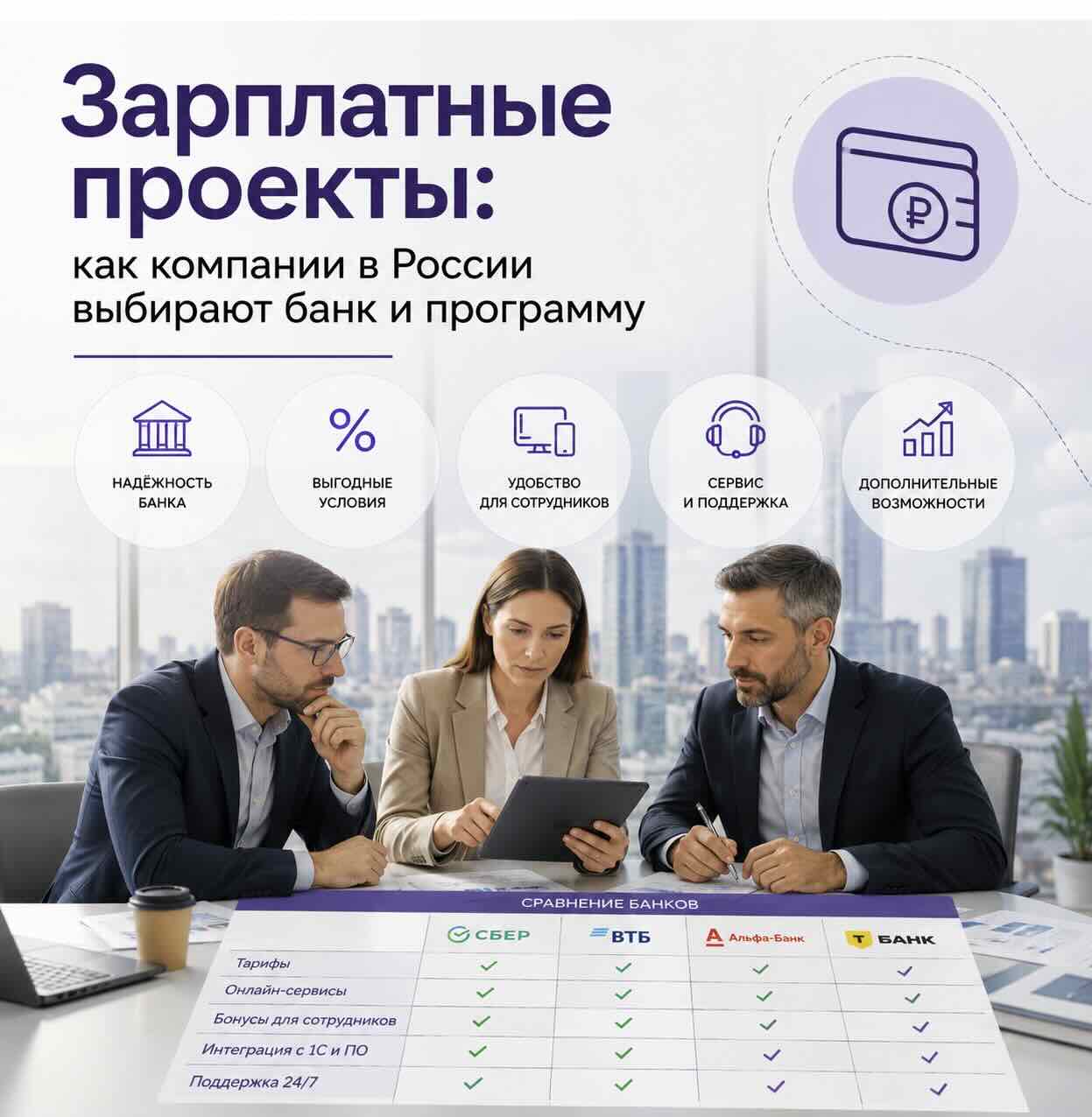 Зарплатные проекты: как компании в России выбирают банк и программу