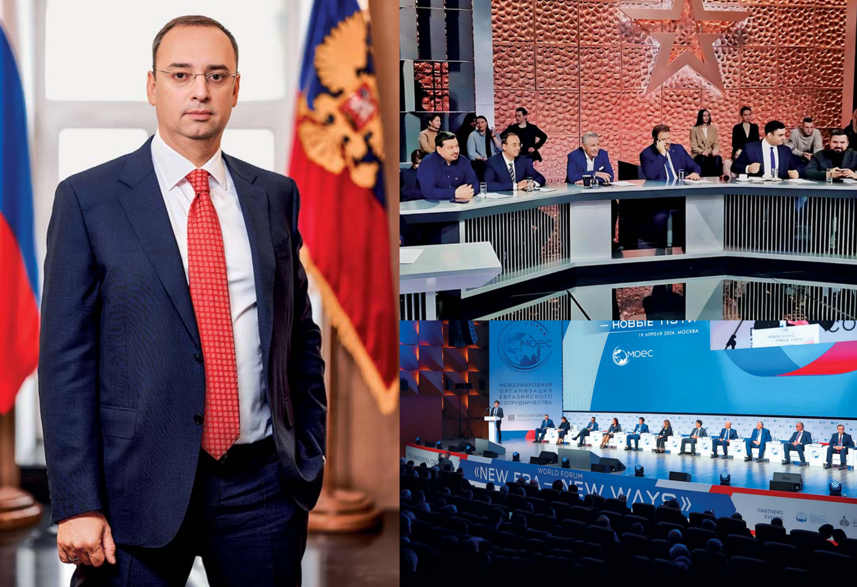 On the set of the TV programme “Open Broadcast” (November 2024)