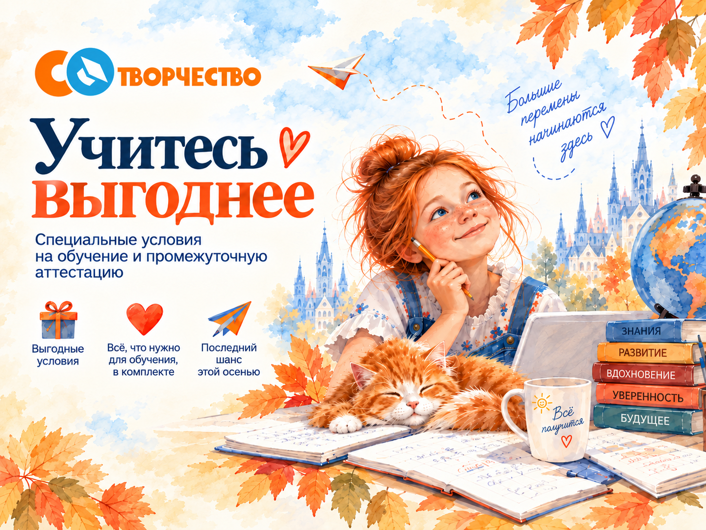 Выгодные условия на обучение в СОтворчестве