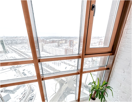 Телое алюминиевое остекление лоджий