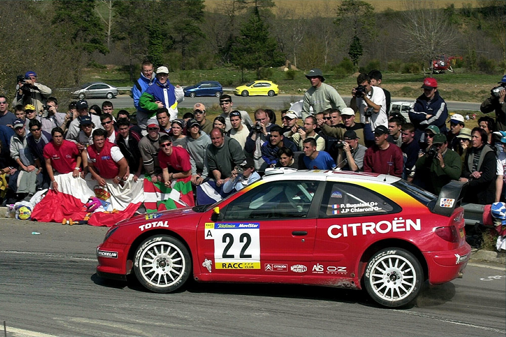 Филипп Бюгальски и Жан-Поль Кьярони, Citroën Xsara WRC (31 CSP 92), ралли Каталония 2002