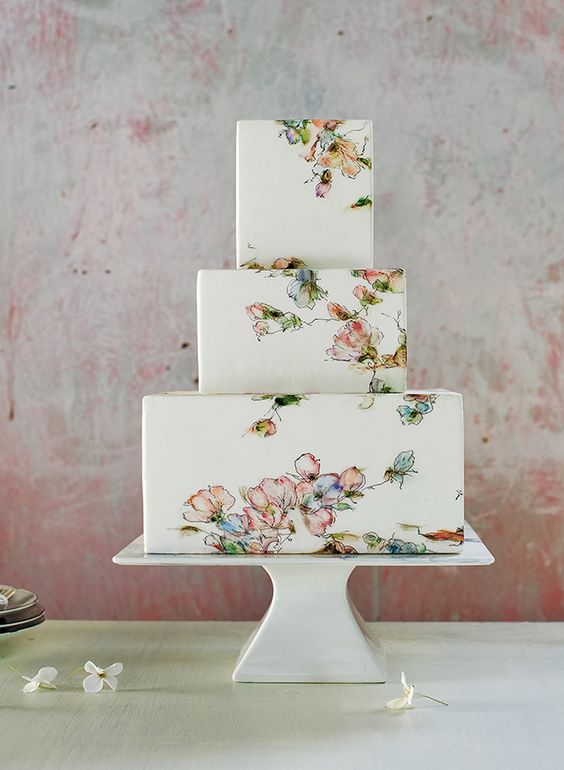 Floral Appliqué Cake Design – Maggie Austin Cake