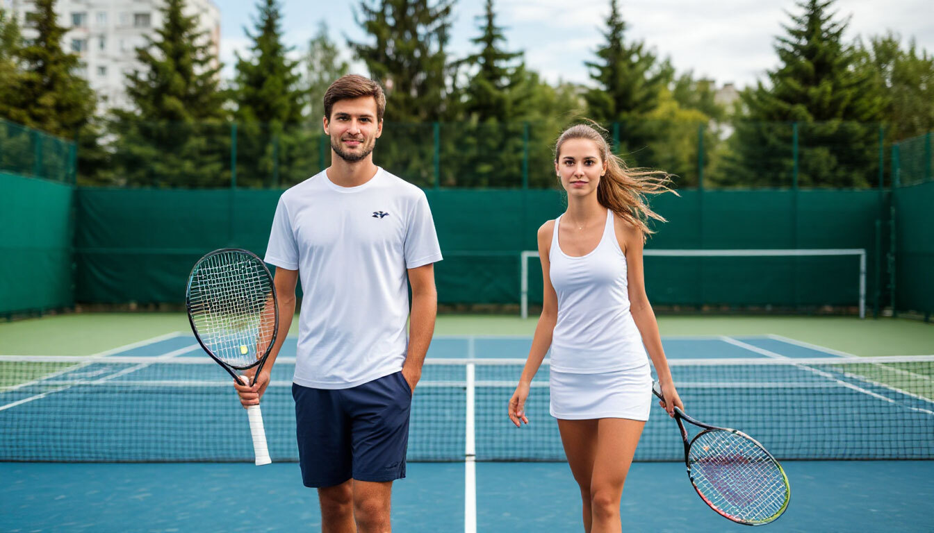 Тренировка по теннису большому