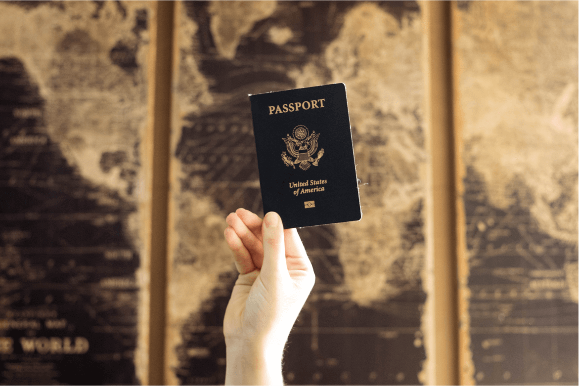 Passport in hand