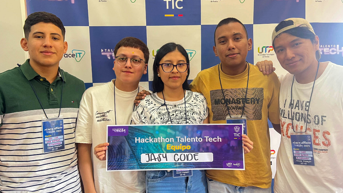 Estudiantes FUP logran segundo lugar en la Hackathon Regional 3 Cauca – Nariño