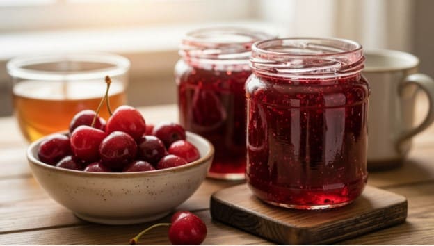 Джем из черешни с агар-агаром 