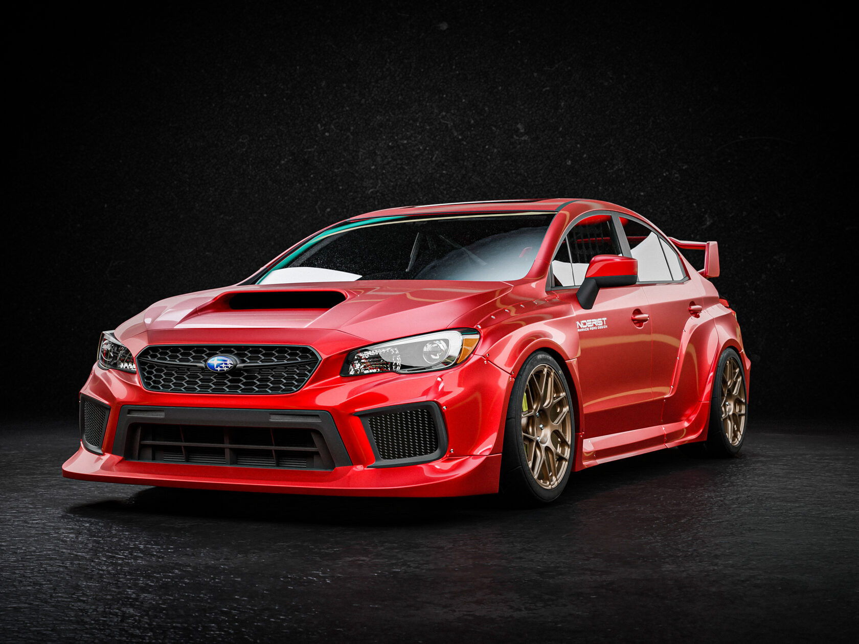 Full FENDERIST SPEC R kit / WIDE BODY KIT Subaru Impreza WRX STI 17+