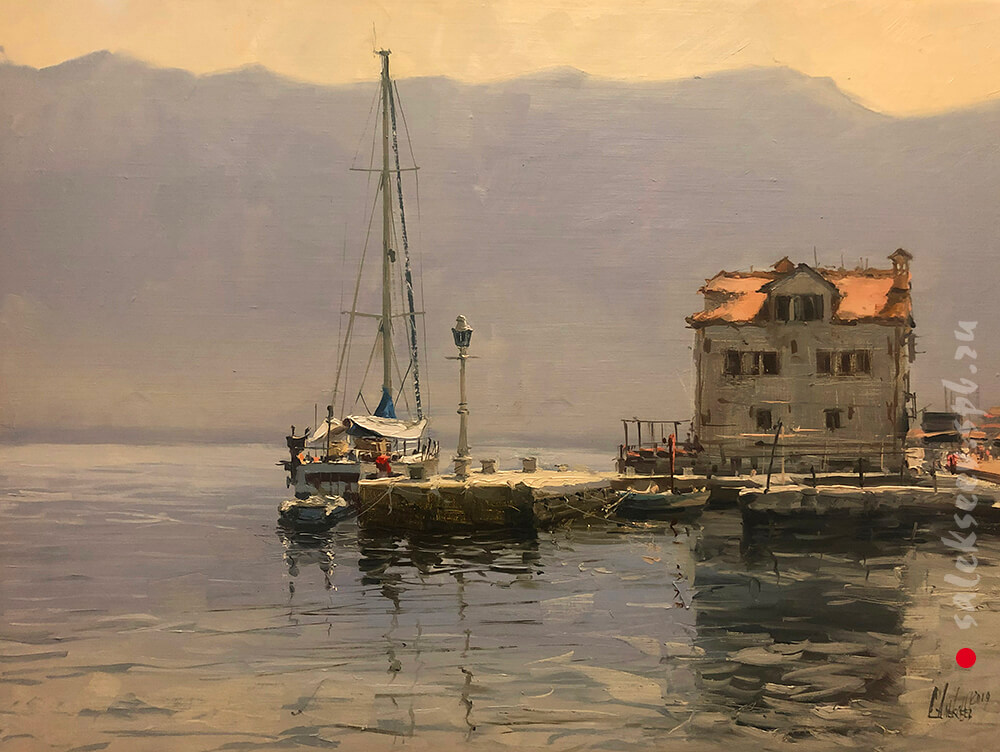 In the Bay of Kotor. Montenegro. 2019. Oil on canvas, 50х70 cm