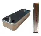 Теплообменник ГВС Ariston Uno, Beretta, Electrolux, Ferroli, Fondital, 148 мм, 12 пл, аналог