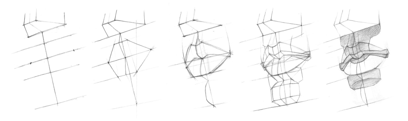 Академический рисунок носа поэтапно