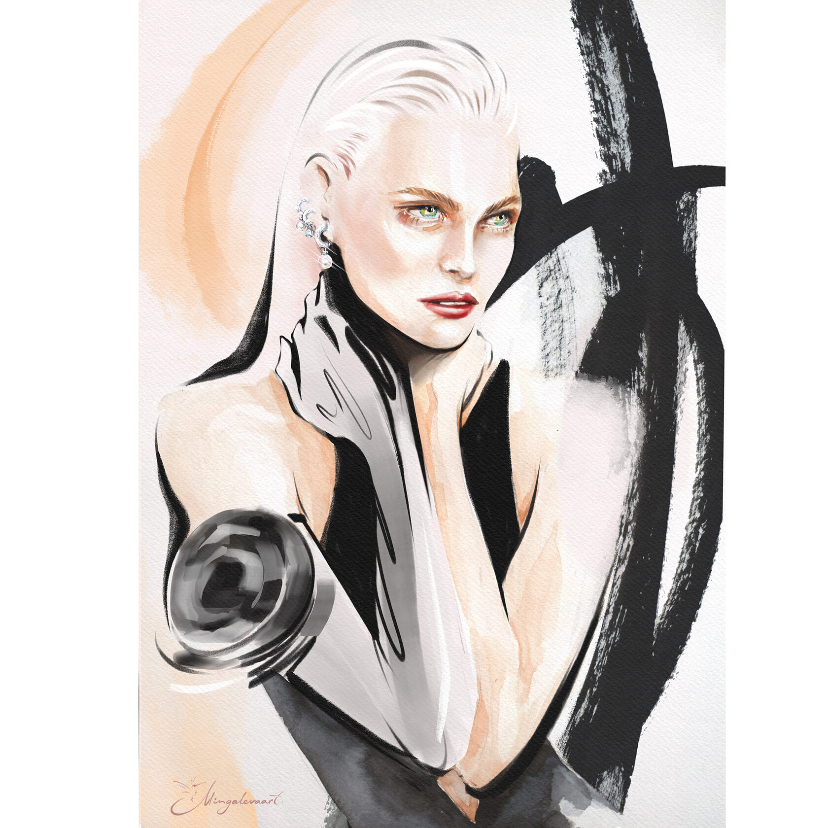 графическая иллюстрация, Fashion-иллюстрация, акварель, модная иллюстрация, fashion-художник, fashion иллюстратор Москва