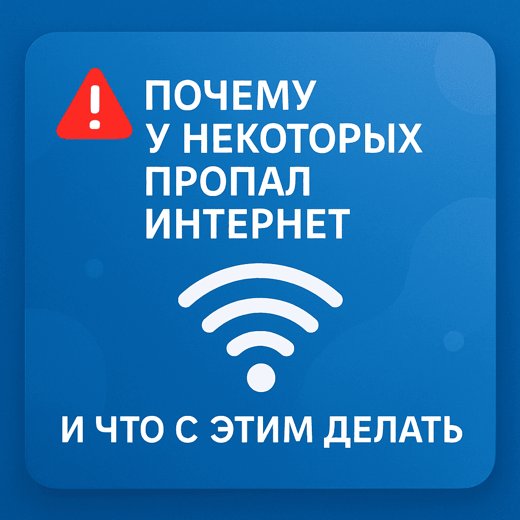 пропал интернет и телевидение