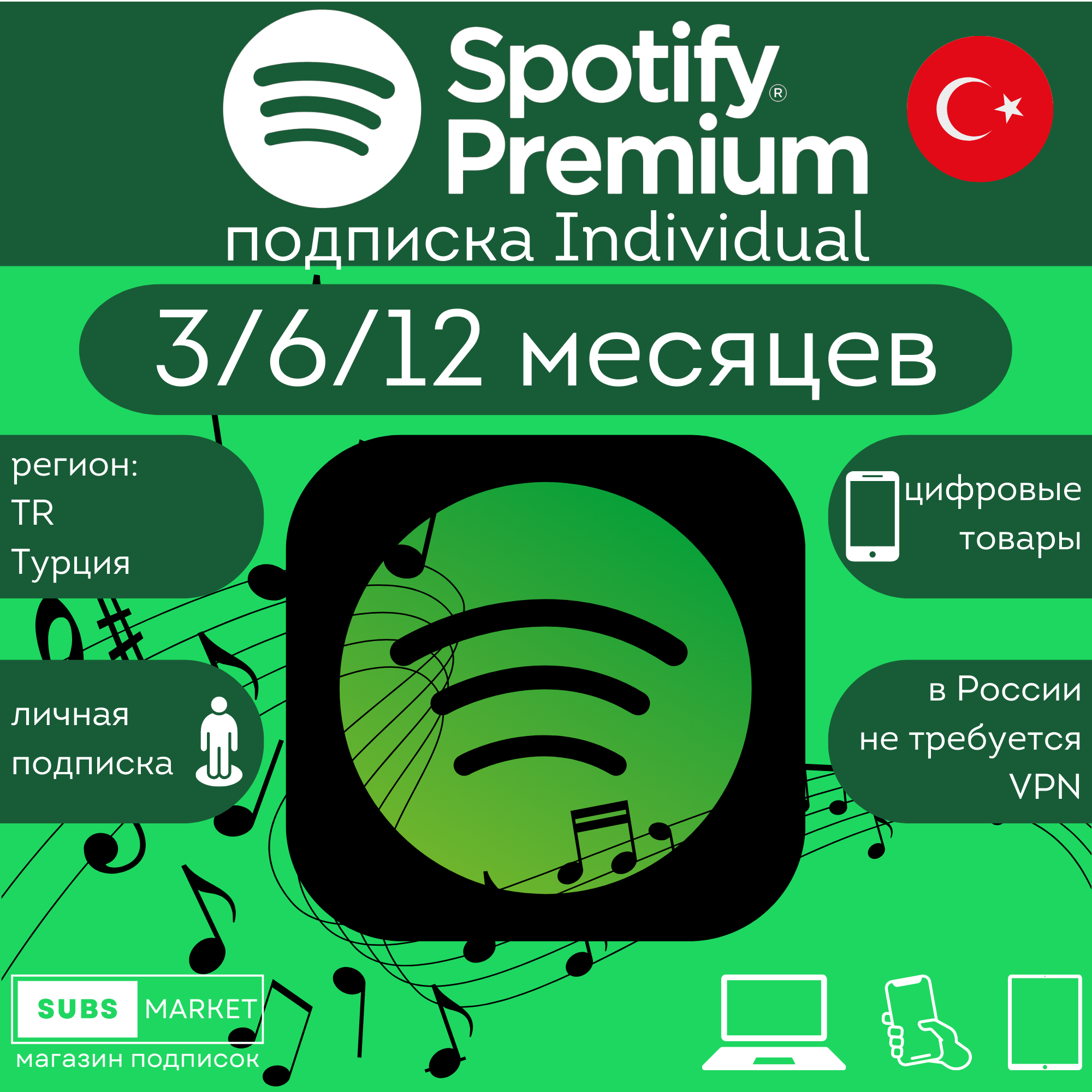 Подписка spotify premium