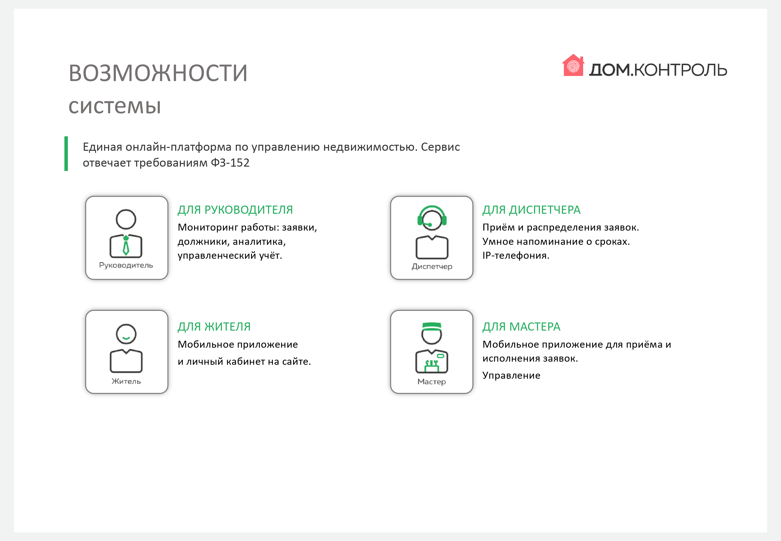 Управление сервисами. Дом контроль приложение.