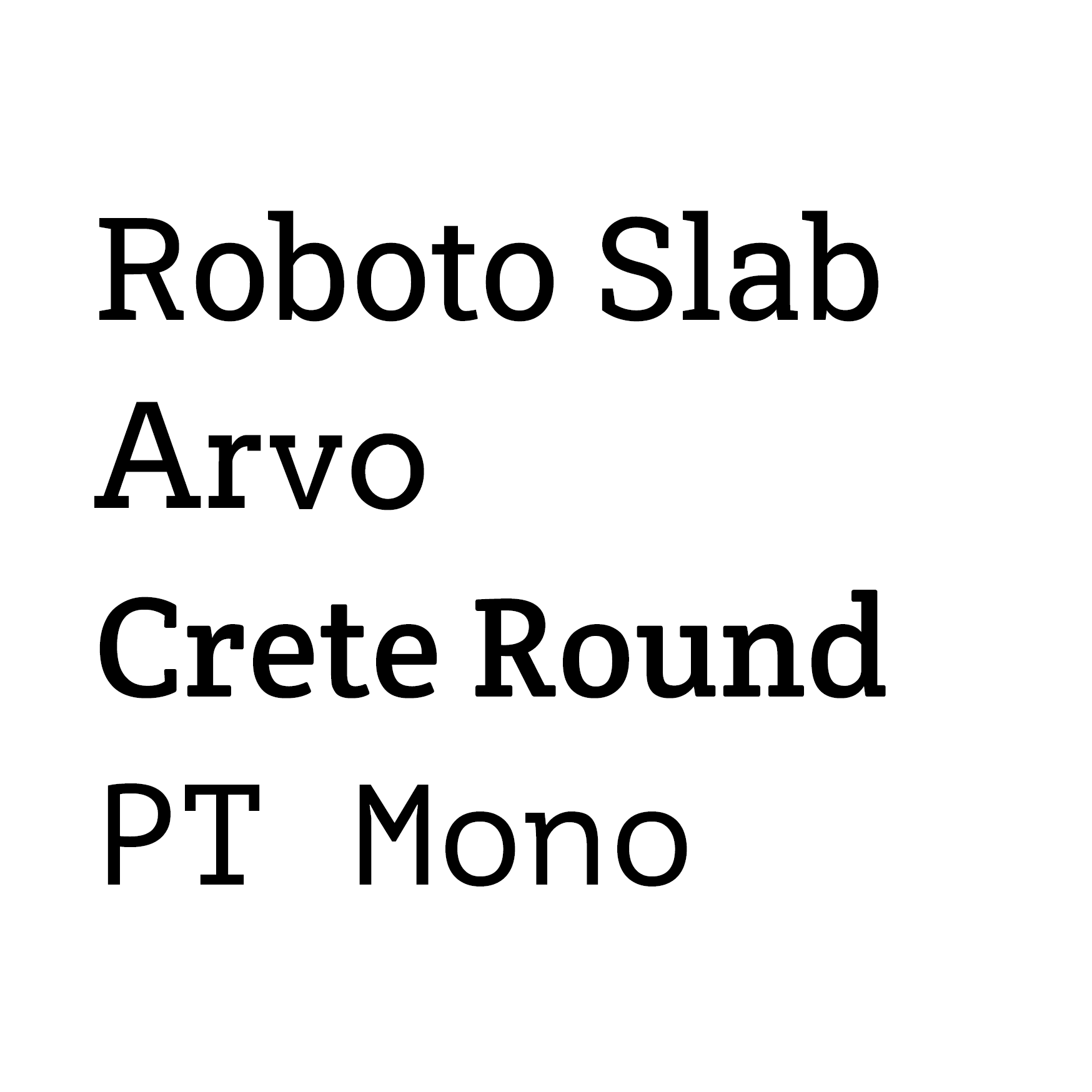 Шрифты брусковые антиквы: засечки напоминают "брусок"