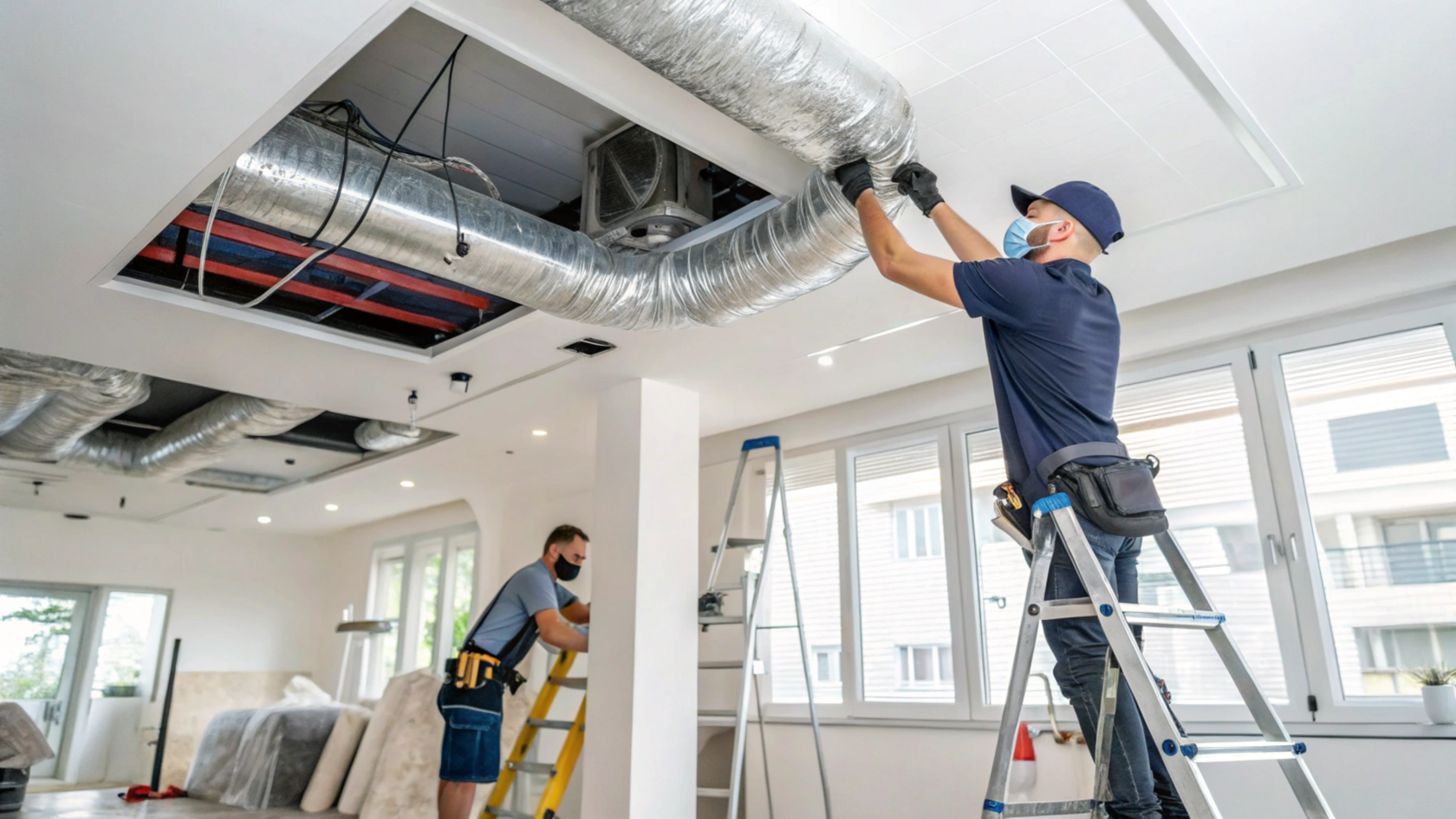 установка систем воздухоочищения 