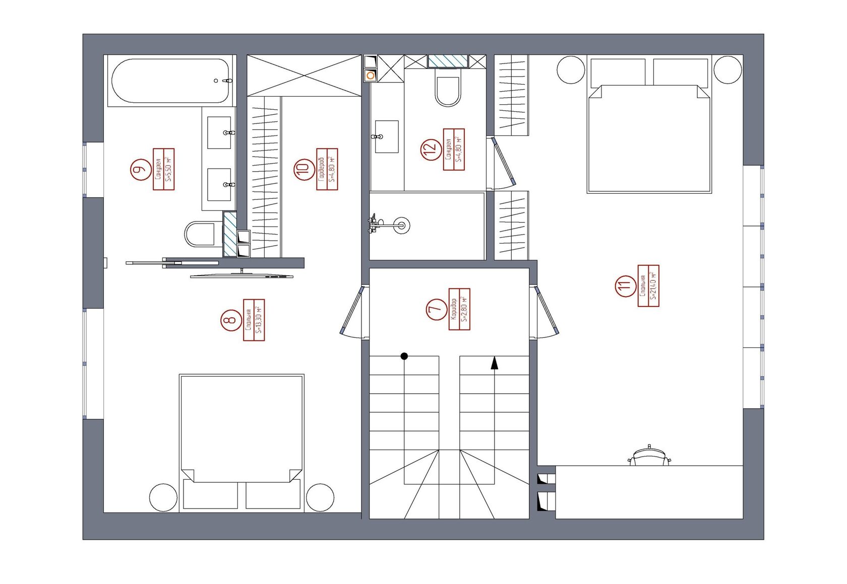 План 2 этажа