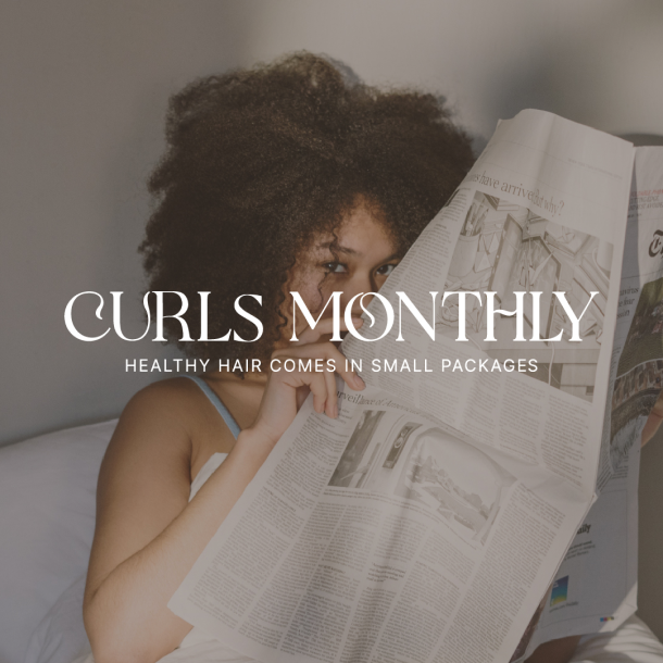 "Curls Monthly"- subscription mailer elegant branding by Yugen Branding