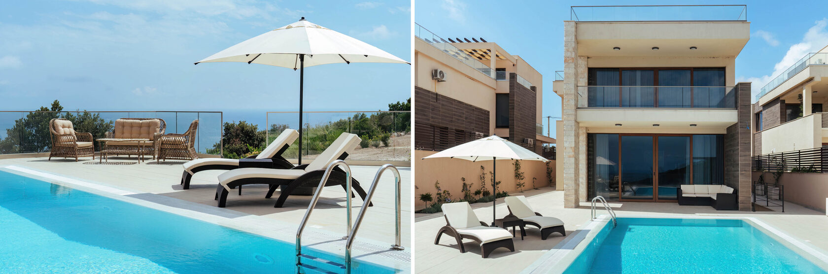 Many villas to rent