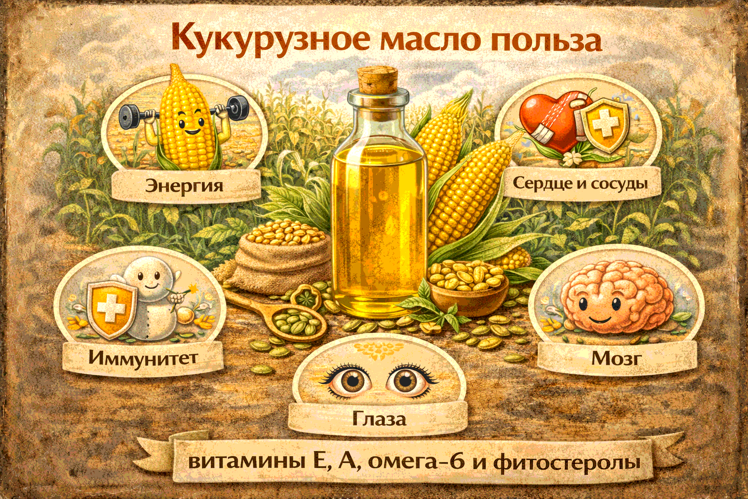 Кукурузное масло: состав, польза и применение