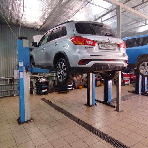 Mitsubishi ASX 2018 4WD на подъёмнике
