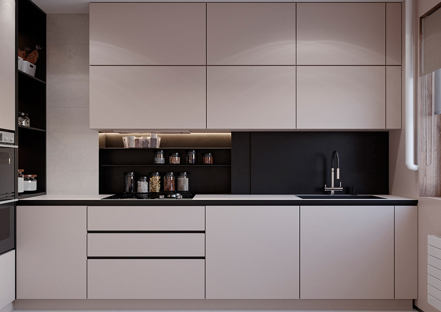 Кухня с акцентом минимализма